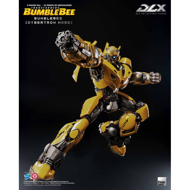 Three Zero Transformers - Bumblebee DLX: figura de Bumblebee en modo Cybertron