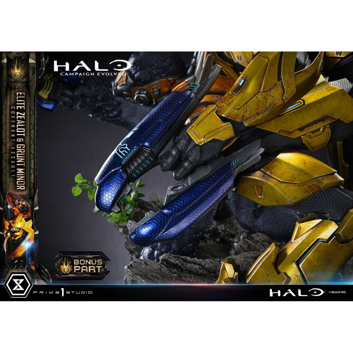 Prime 1 Studio - Halo Campagn Evolved Elite Zealot & Grunt Minor: Versión «Asalto del Pacto»