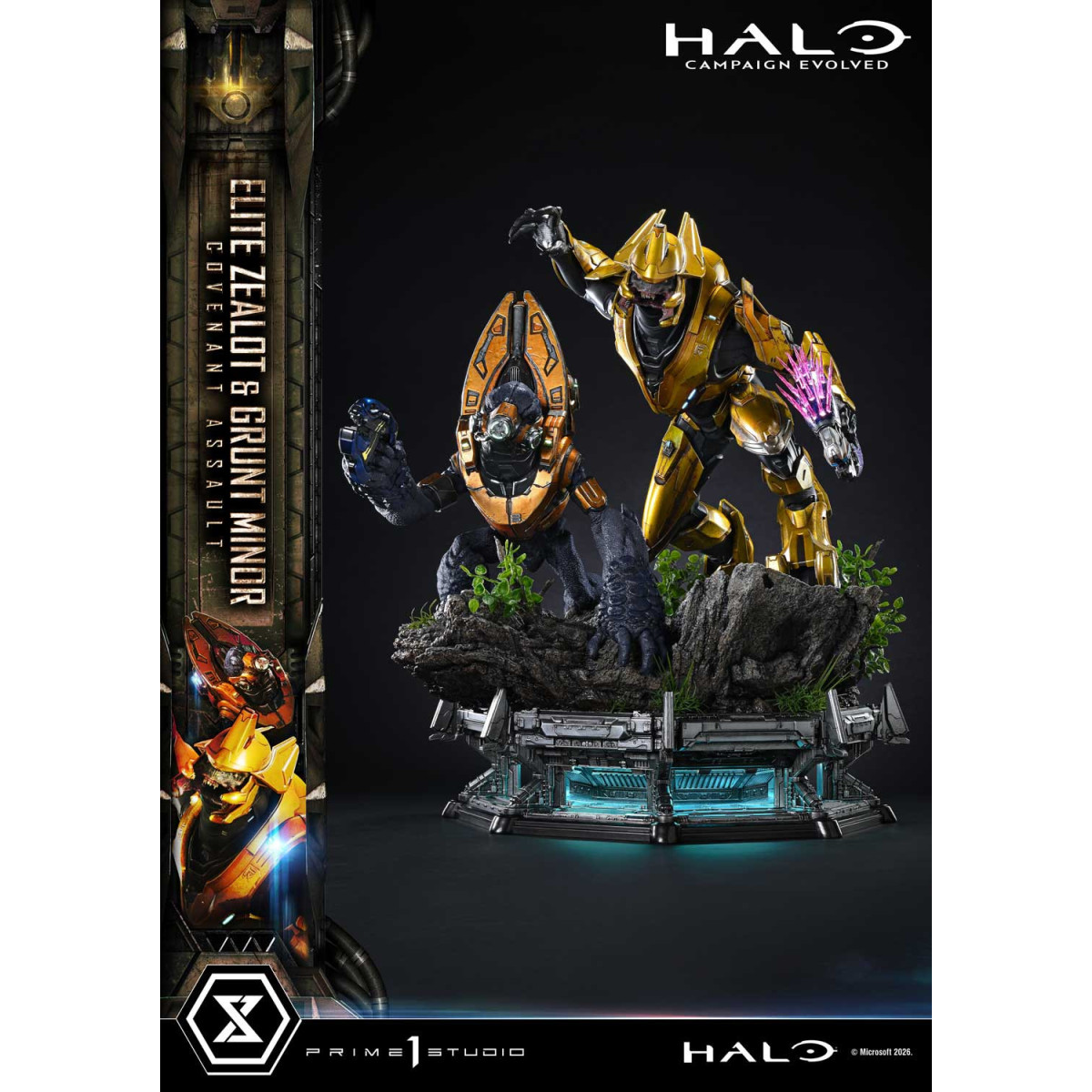 Prime 1 Studio - Halo Campagn Evolved Elite Zealot & Grunt Minor: Versión «Asalto del Pacto»