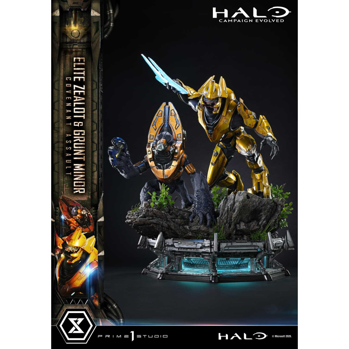 Prime 1 Studio - Halo Campagn Evolved Elite Zealot & Grunt Minor: Versión «Asalto del Pacto»