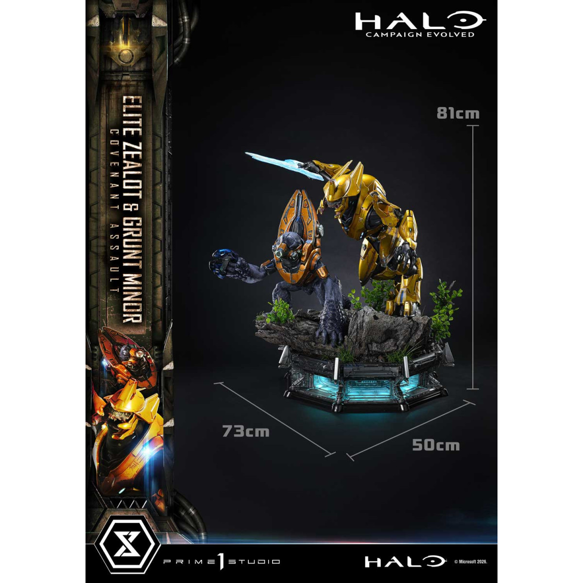 Prime 1 Studio - Halo Campagn Evolved Elite Zealot & Grunt Minor: Versión «Asalto del Pacto»