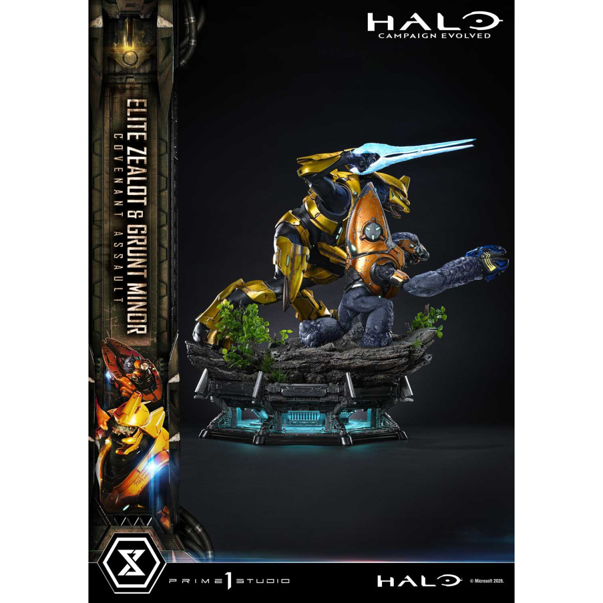 Prime 1 Studio - Halo Campagn Evolved Elite Zealot & Grunt Minor: Versión «Asalto del Pacto»