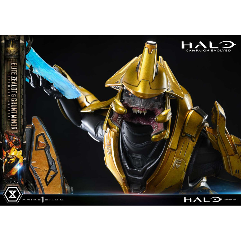 Prime 1 Studio - Halo Campagn Evolved Elite Zealot & Grunt Minor: Versión «Asalto del Pacto»