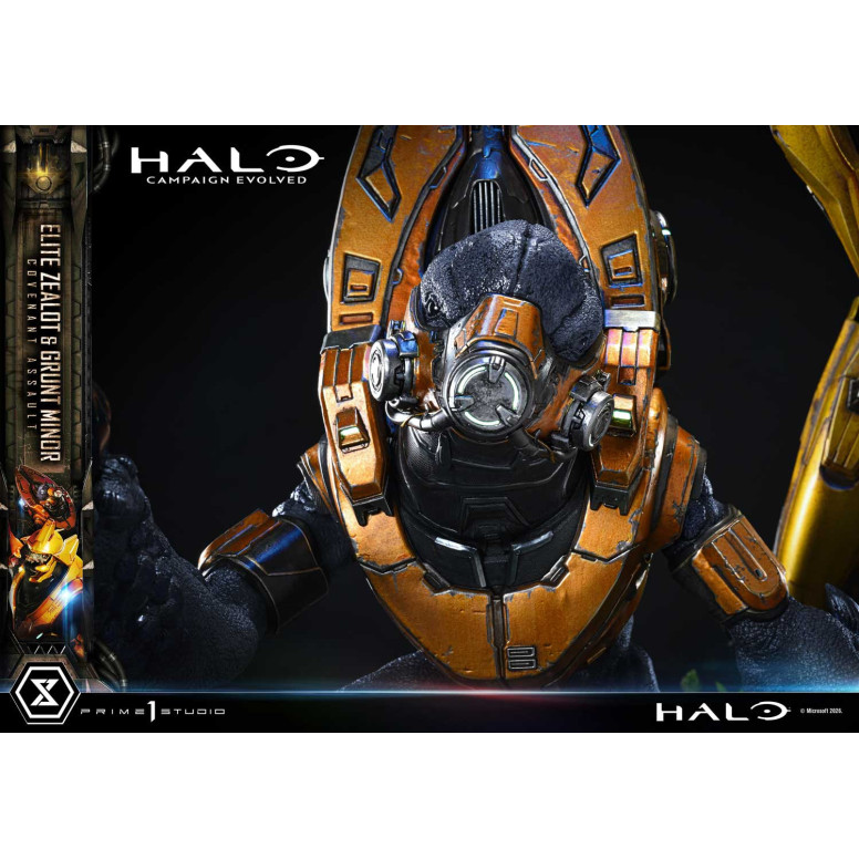 Prime 1 Studio - Halo Campagn Evolved Elite Zealot & Grunt Minor: Versión «Asalto del Pacto»