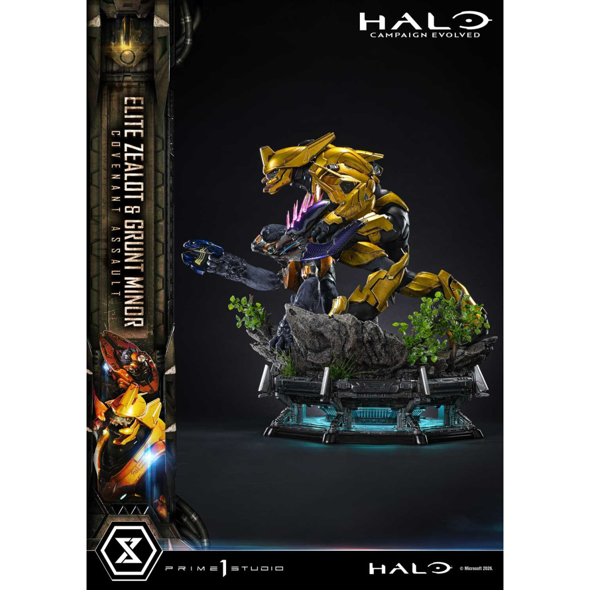 Prime 1 Studio - Halo Campagn Evolved Elite Zealot & Grunt Minor: Versión «Asalto del Pacto»