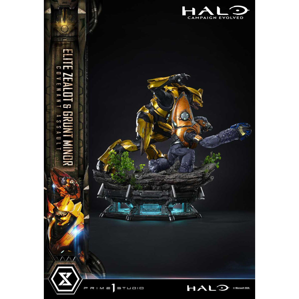 Prime 1 Studio - Halo Campagn Evolved Elite Zealot & Grunt Minor: Versión «Asalto del Pacto»