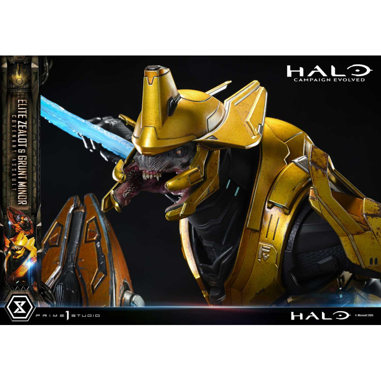 Prime 1 Studio - Halo Campagn Evolved Elite Zealot & Grunt Minor: Versión «Asalto del Pacto»