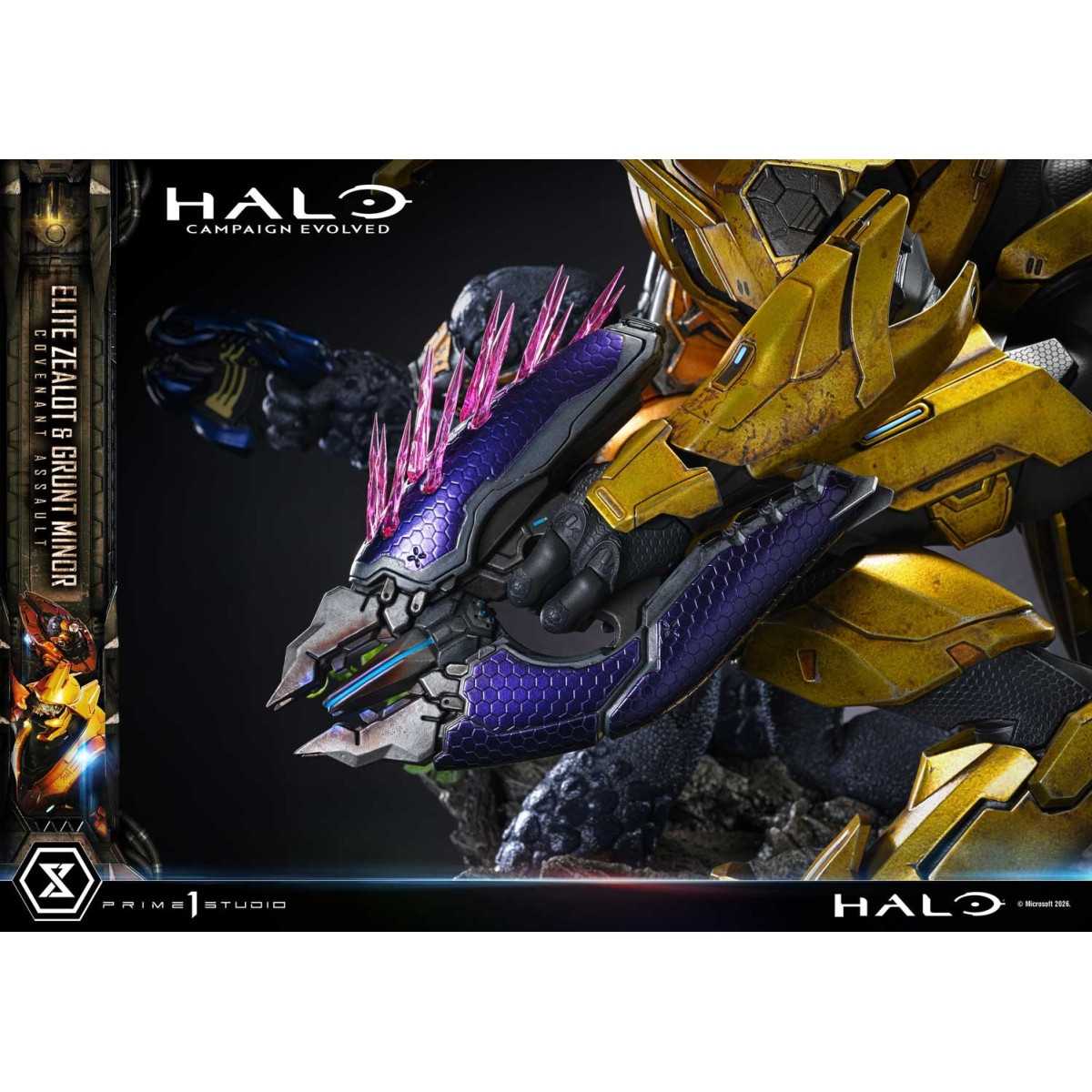 Prime 1 Studio - Halo Campagn Evolved Elite Zealot & Grunt Minor: Versión «Asalto del Pacto»