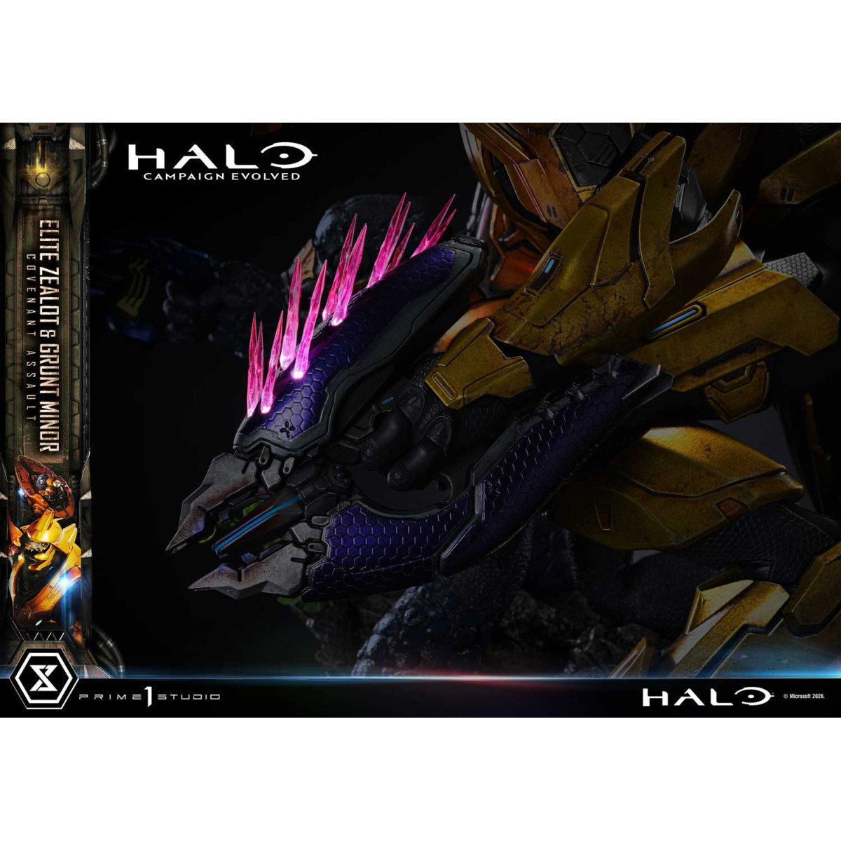 Prime 1 Studio - Halo Campagn Evolved Elite Zealot & Grunt Minor: Versión «Asalto del Pacto»