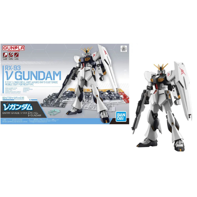 Bandai - Gunpla - Gundam 1/144 HG - RX-93 ν Gundam Nu Gundam - Mobile Suit Gundam: Char's Counterattack Figurita