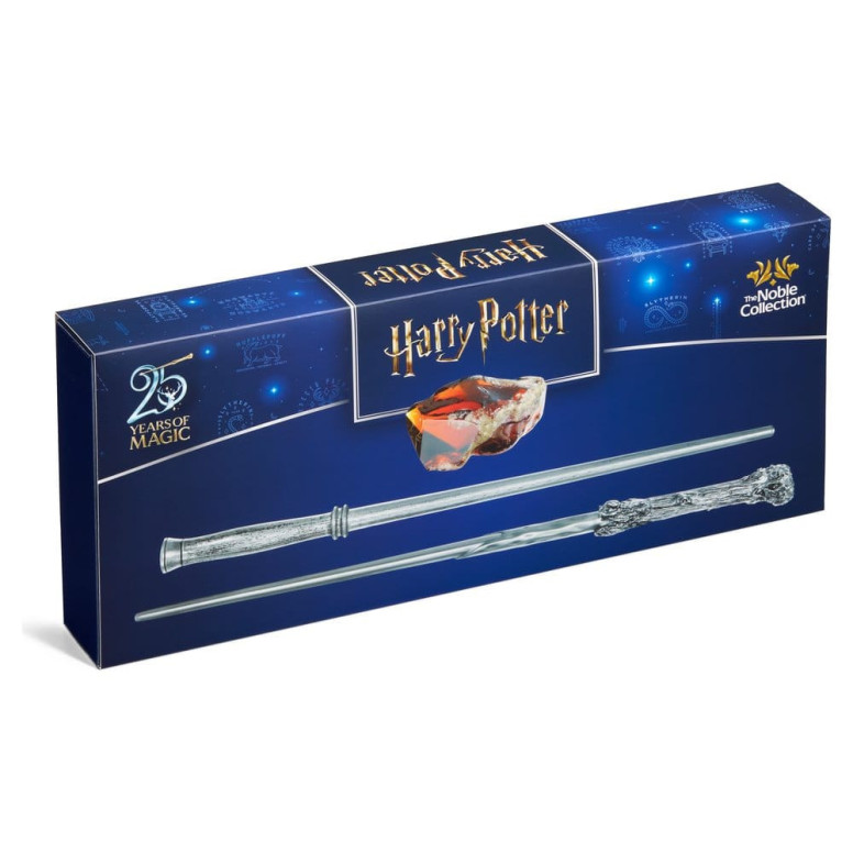La varita conmemorativa « Noble Collection » - Conjunto de varitas del 25.º aniversario de Harry Potter y «La piedra filosofal»