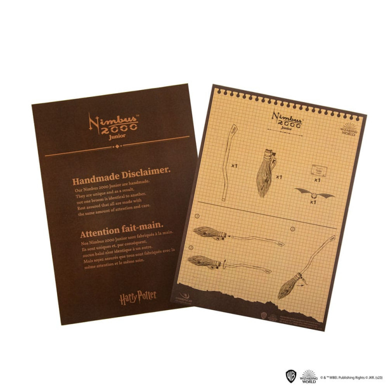 Cinereplicas Harry Potter - Réplica a escala 1:1 de la escoba mágica Nimbus 2000 Junior