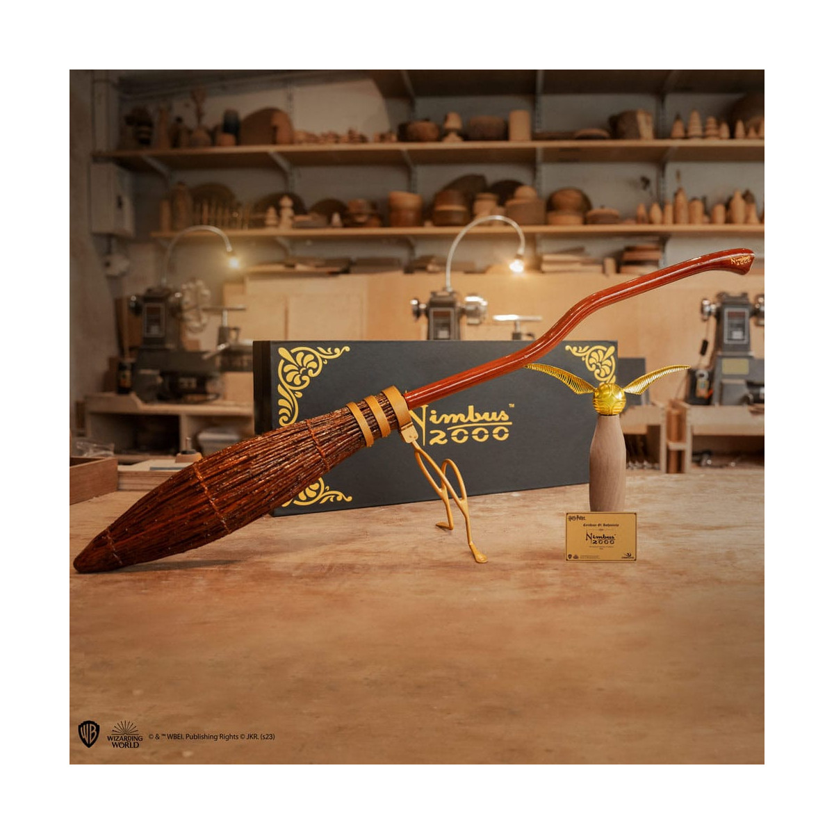 Cinereplicas Harry Potter - Réplica a escala 1:1 de la escoba mágica Nimbus 2000 Junior