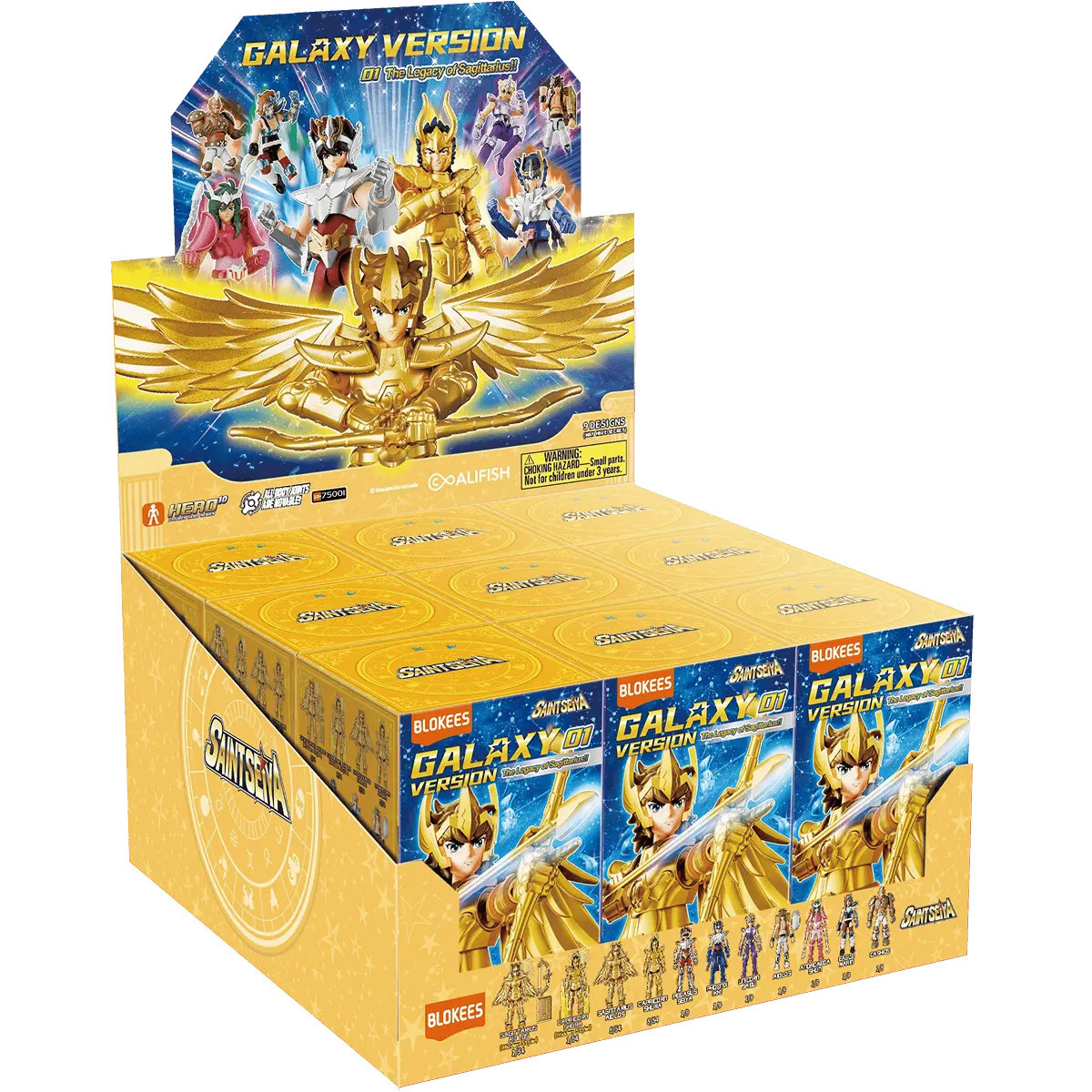 Blokees Saint Seiya - Galaxy Versión 01 ¡El legado de Sagitario! - Surtido de 9 maquetas
