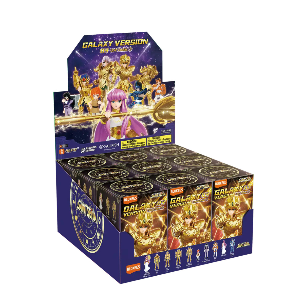 Blokees Saint Seiya - Galaxy Versión 03 Gold Zodiac - Surtido de 9 maquetas