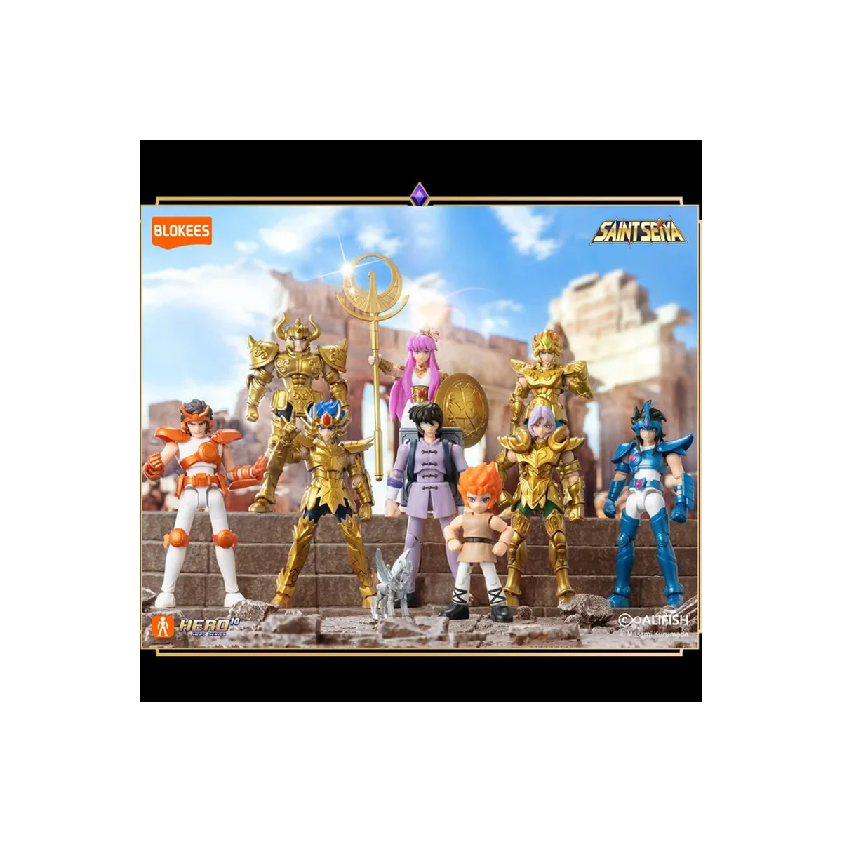 Blokees Saint Seiya - Galaxy Versión 03 Gold Zodiac - Surtido de 9 maquetas