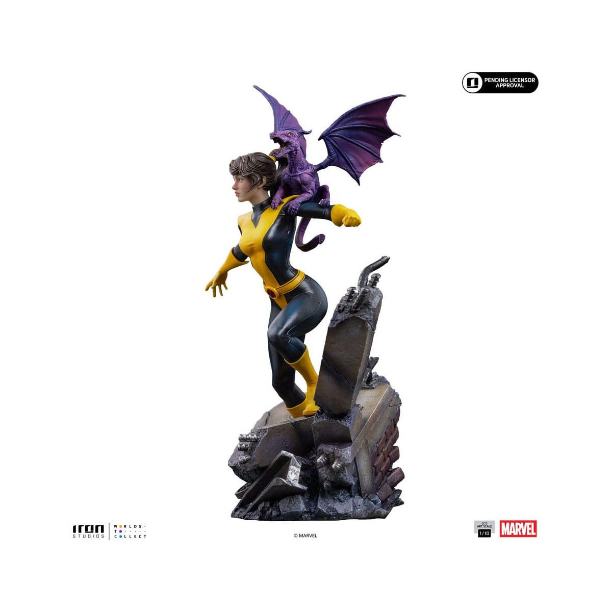 Iron Studios Marvel Comics - X-Men - Kitty Pride y Lockheed a escala 1/10 BDS Art Scale