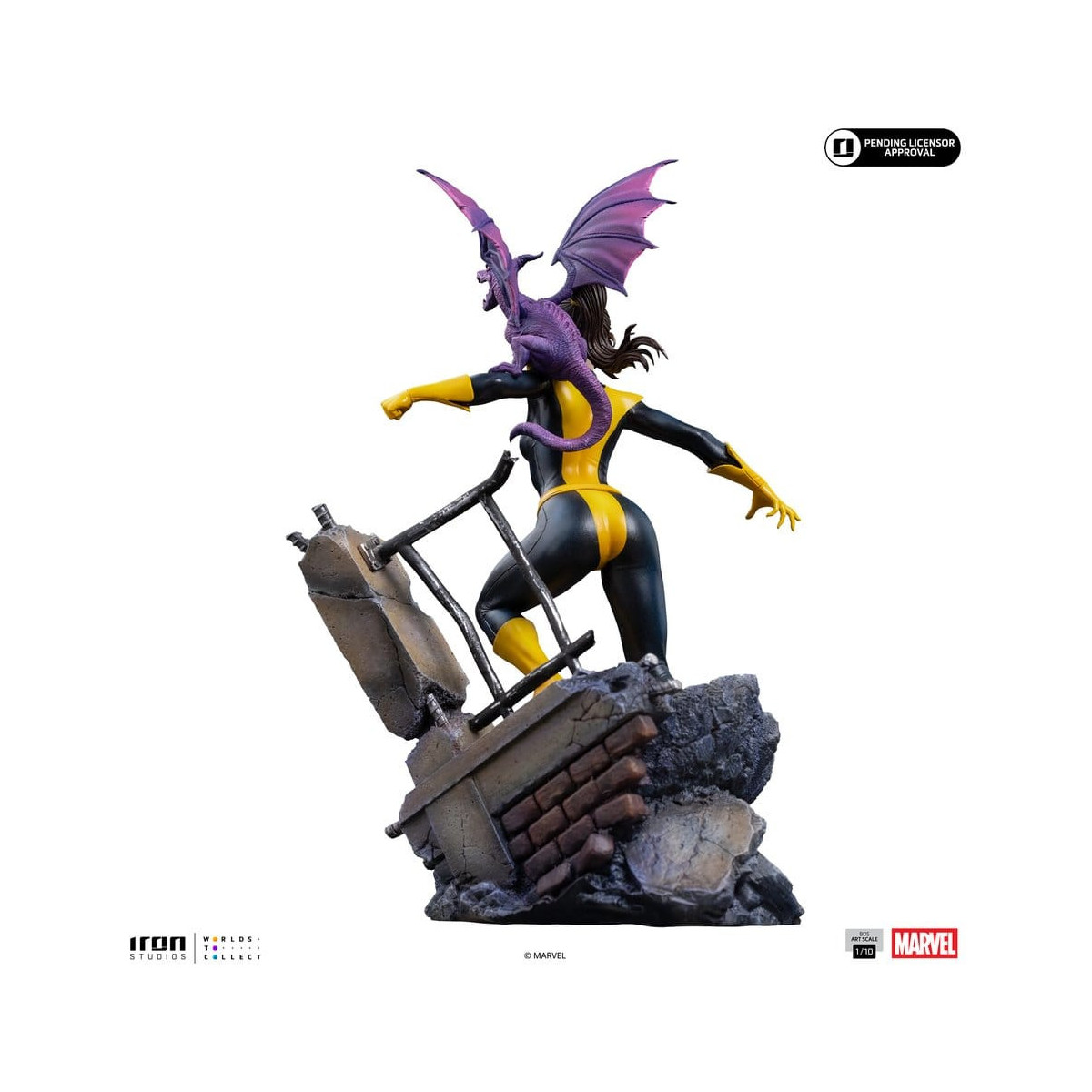 Iron Studios Marvel Comics - X-Men - Kitty Pride y Lockheed a escala 1/10 BDS Art Scale