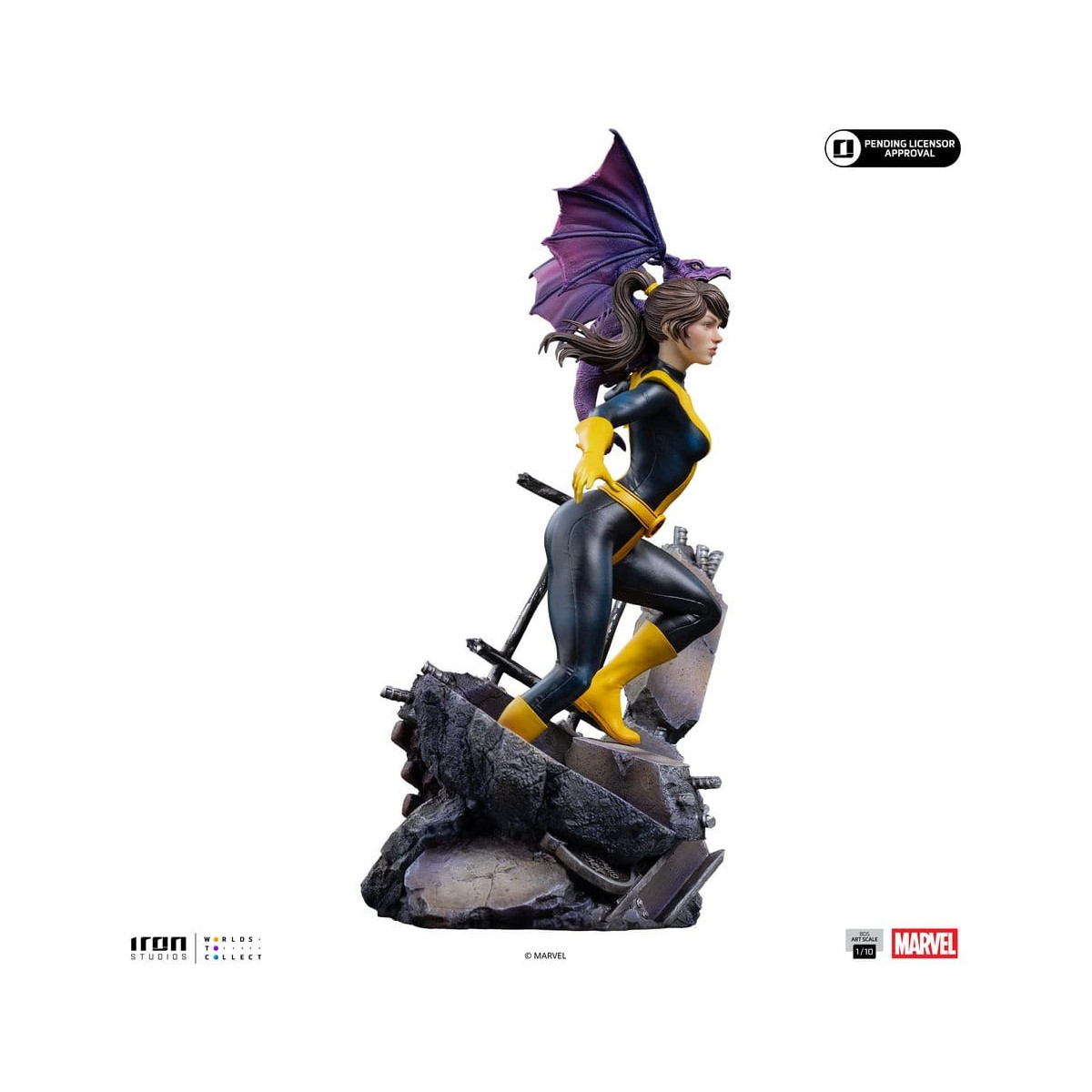 Iron Studios Marvel Comics - X-Men - Kitty Pride y Lockheed a escala 1/10 BDS Art Scale