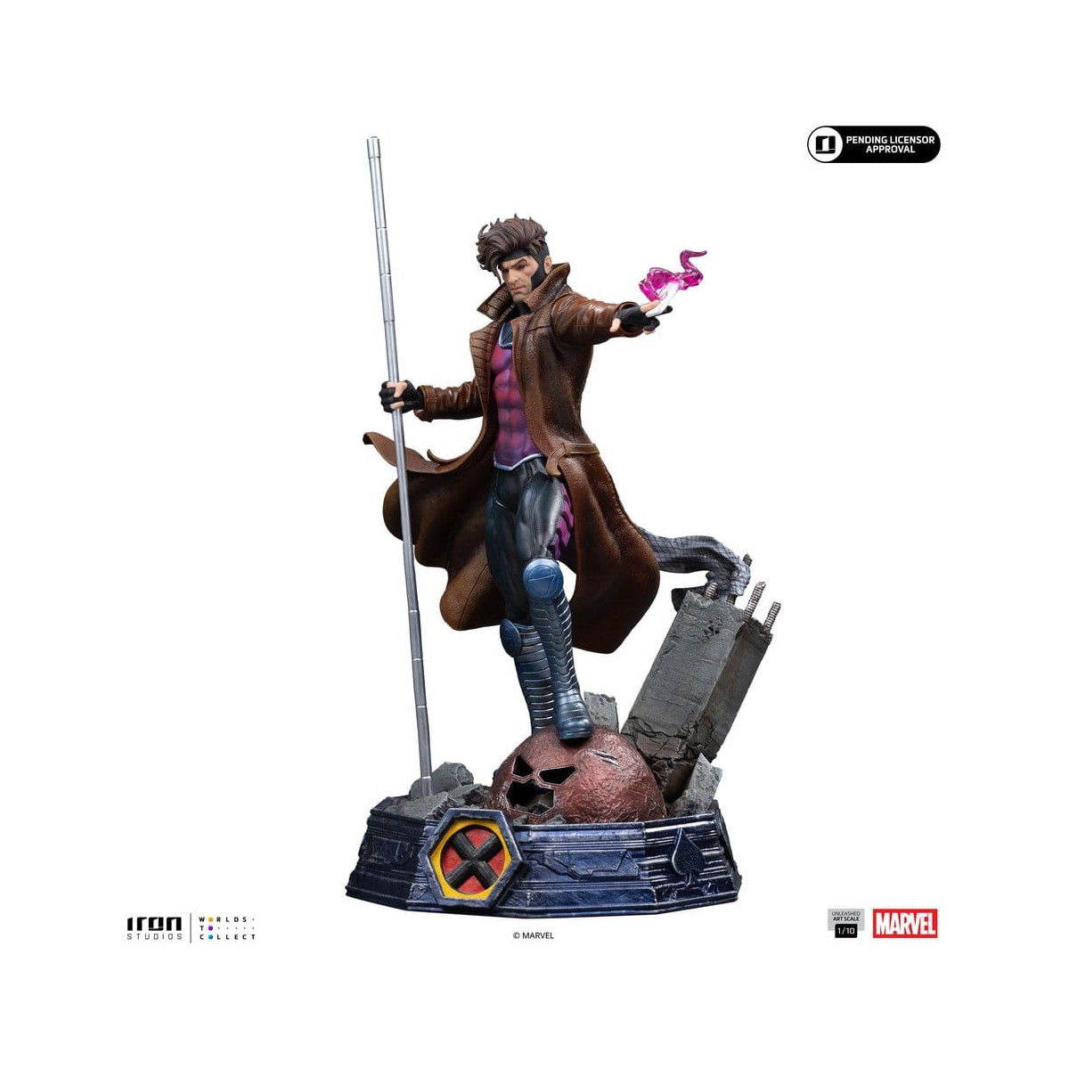 Iron Studios Marvel Comics - X-Men - Gambit, escala artística 1/10 BDS