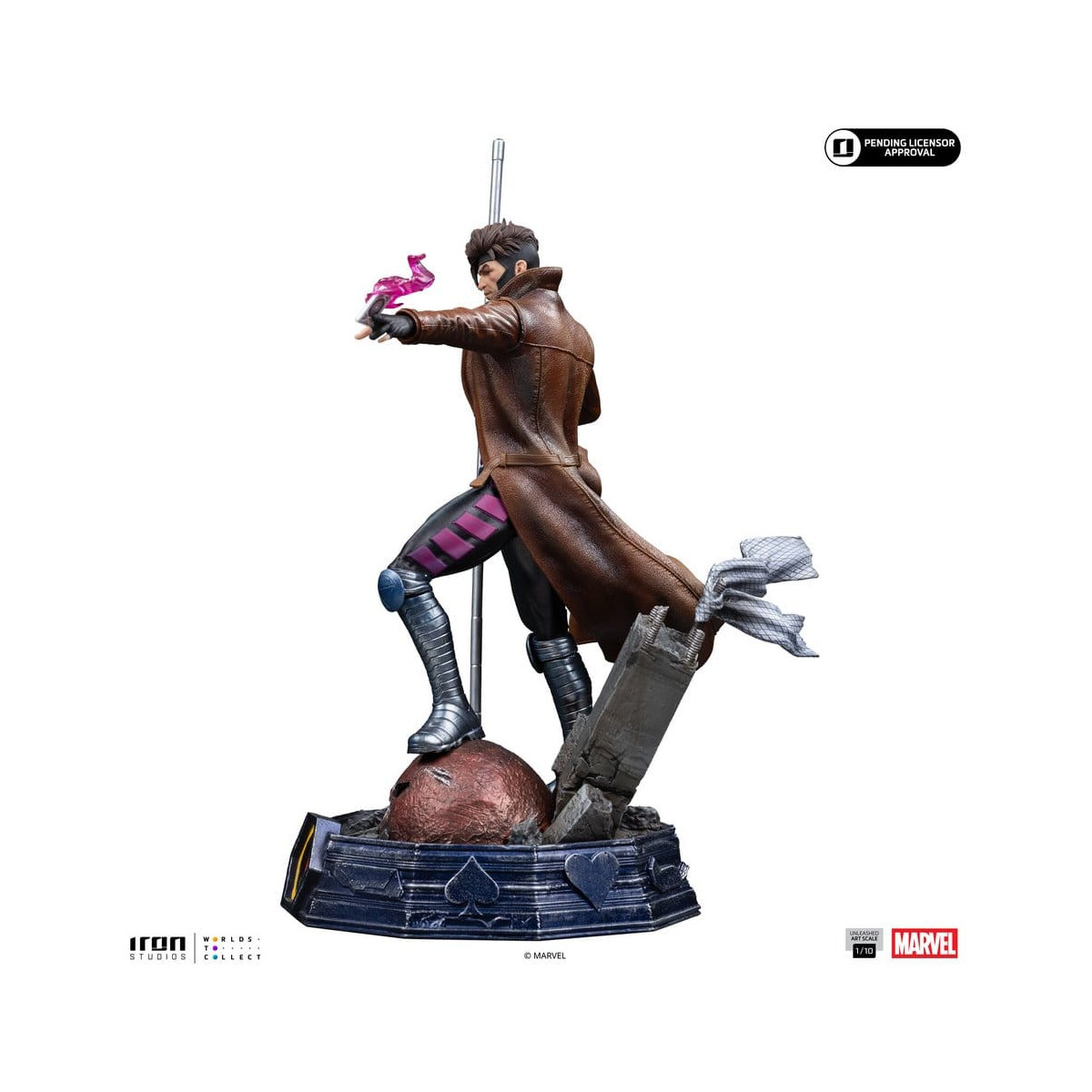 Iron Studios Marvel Comics - X-Men - Gambit, escala artística 1/10 BDS