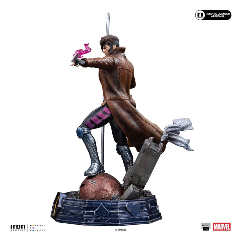 Iron Studios Marvel Comics - X-Men - Gambit, escala artística 1/10 BDS