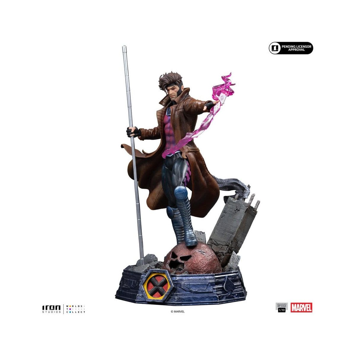 Iron Studios Marvel Comics - X-Men - Gambit, escala artística 1/10 BDS