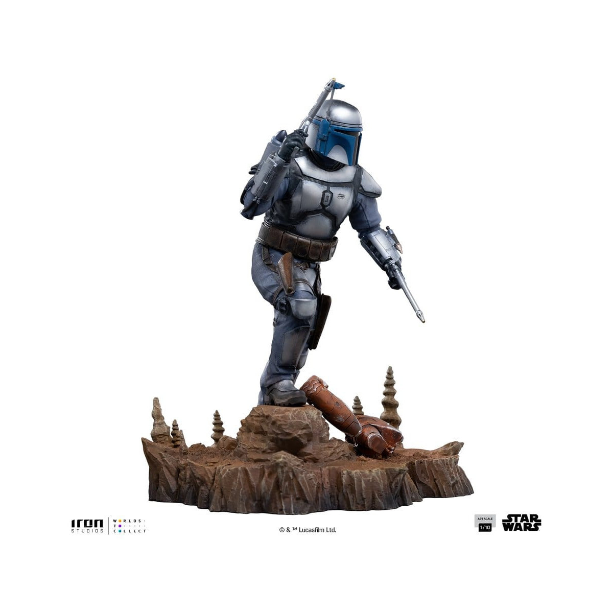 Iron Studios - Jango Fett, escala 1/10 - Star Wars: Episodio II