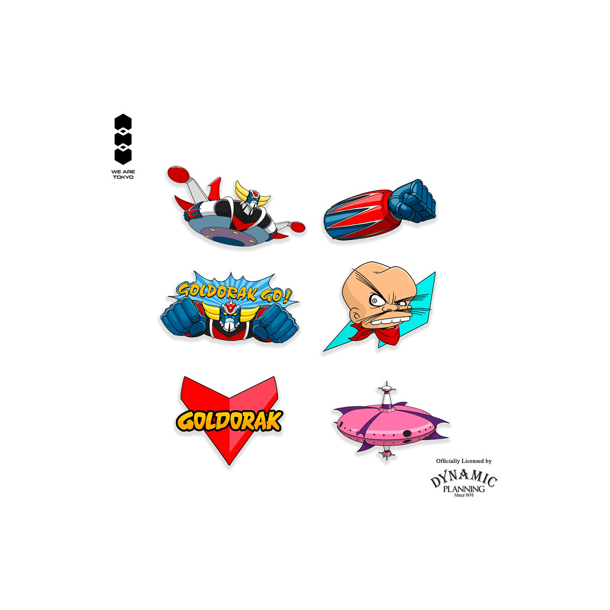 We Are Tokyo - Grendizer Mystery Box Pins Set A - juego de 6