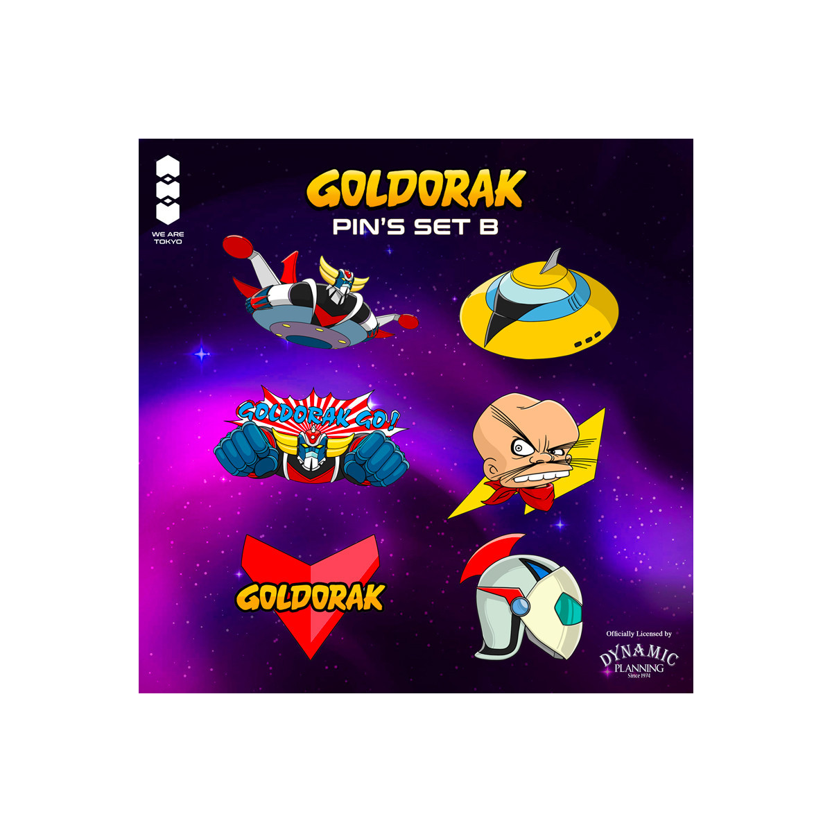 We Are Tokyo - Grendizer Mystery Box Pins Set B - juego de 6