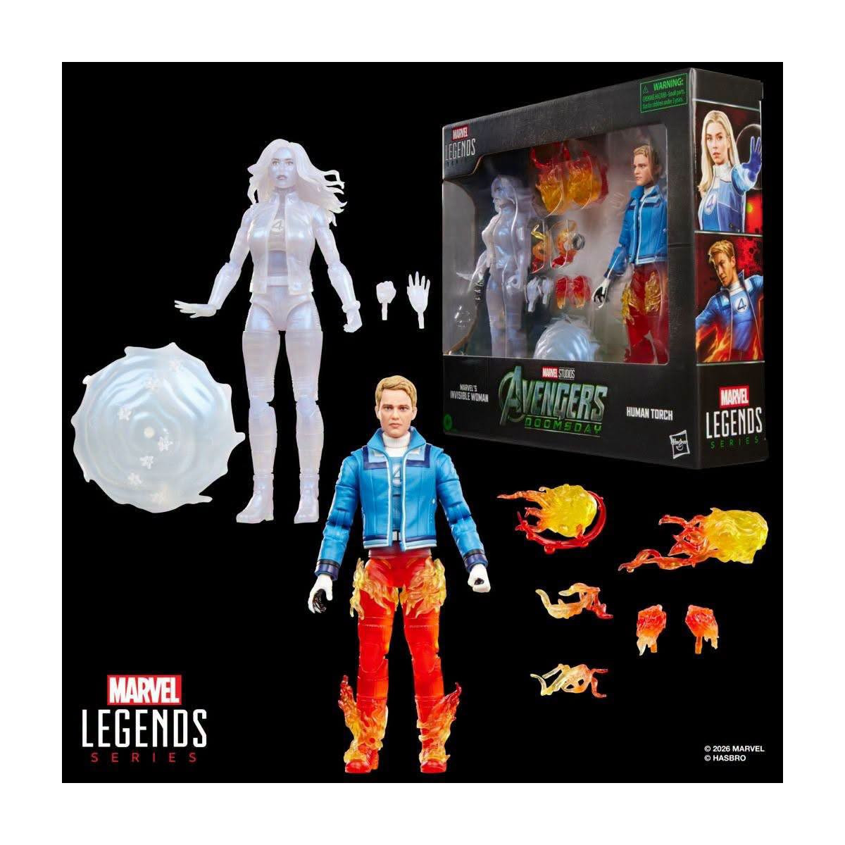 Marvel Legends - La Mujer Invisible y la Antorcha Humana - « Avengers: Doomsday»