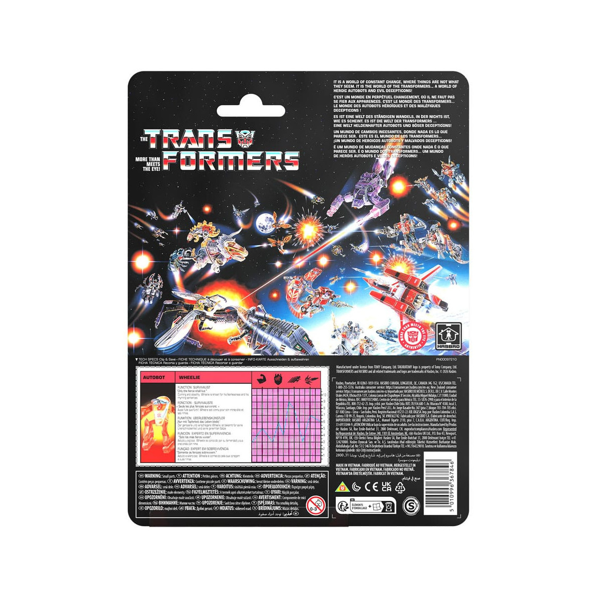 Hasbro - « Transformers » Retro G1 - Autobot Wheelie