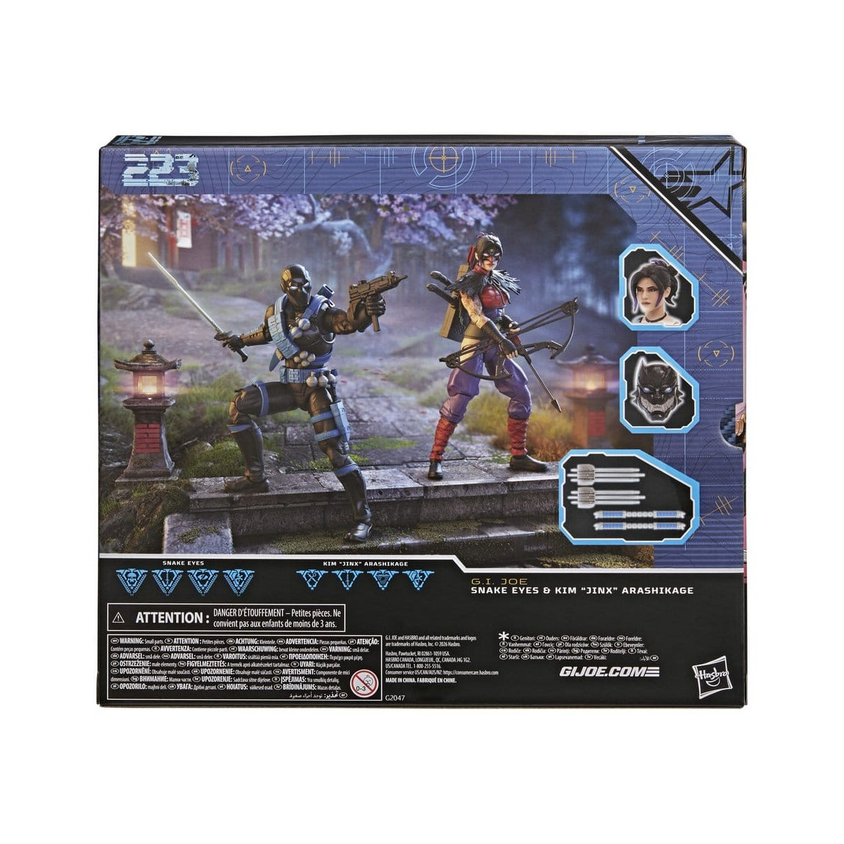 Hasbro G.I.JOE Serie Classified - Ninja Force: Snake Eyes y Kim «Jinx» Arashikage