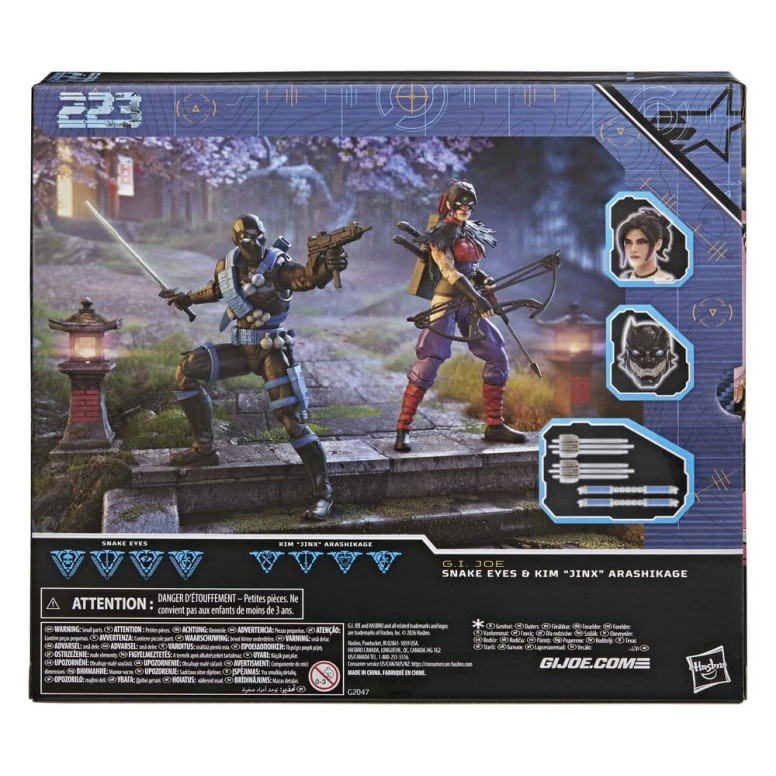 Hasbro G.I.JOE Serie Classified - Ninja Force: Snake Eyes y Kim «Jinx» Arashikage