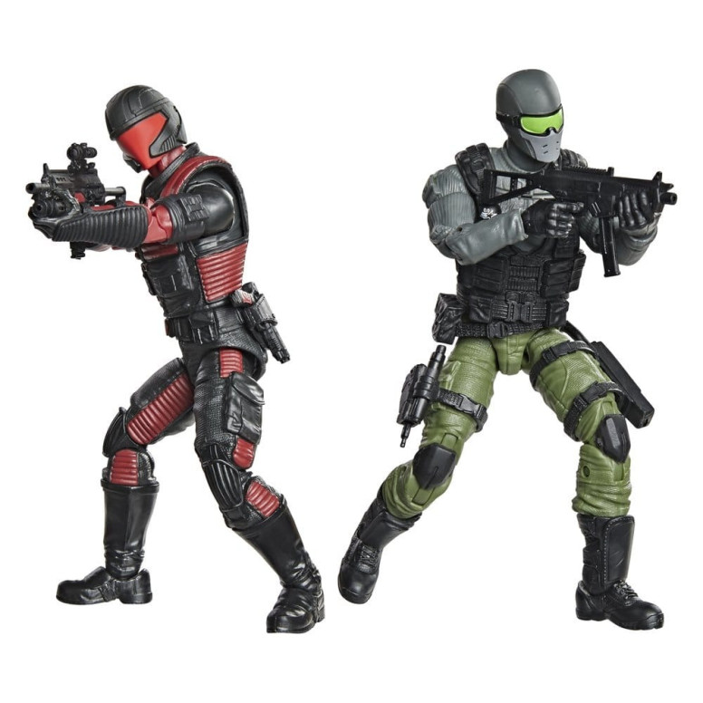 Hasbro G.I.JOE Serie Classified: Snake Eyes y Varmint ATV contra Stealth Viper y Stealth Flight Pod (Trubble Bubble) Cobra