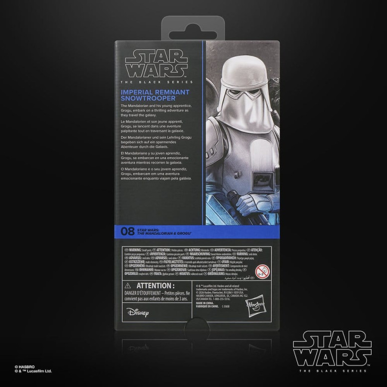 Hasbro Star Wars The Black Series: Snowtrooper del Remanente Imperial - The Mandalorian y Grogu