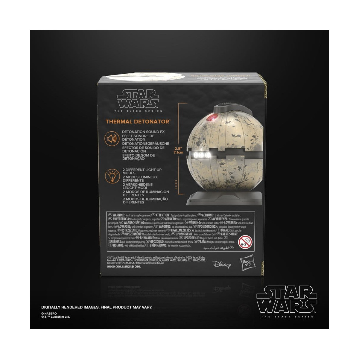 Hasbro Star Wars The Black Series: réplica del detonador térmico 1/1 - Star Wars: Episodio VI