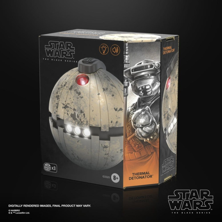 Hasbro Star Wars The Black Series: réplica del detonador térmico 1/1 - Star Wars: Episodio VI