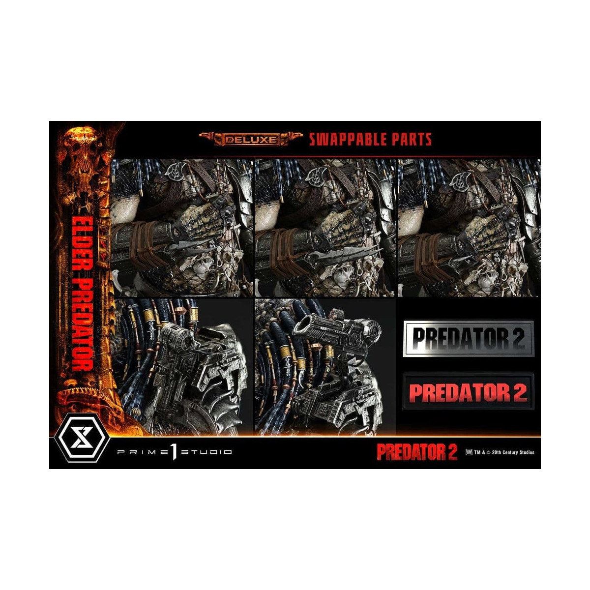 Prime 1 Studio - Predator 2 - Predator Anciano, versión DX Museum Masterline Series, 1/3