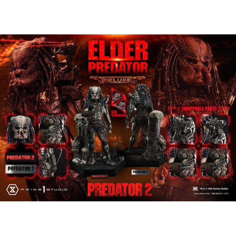 Prime 1 Studio - Predator 2 - Predator Anciano, versión DX Museum Masterline Series, 1/3