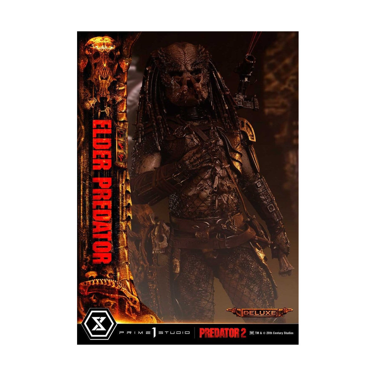 Prime 1 Studio - Predator 2 - Predator Anciano, versión DX Museum Masterline Series, 1/3