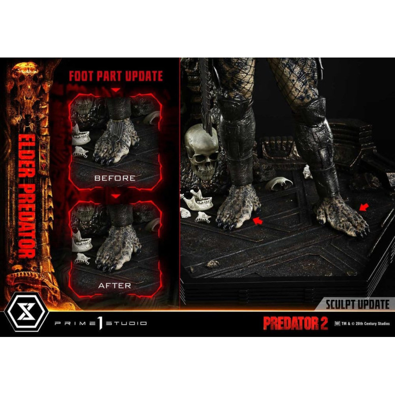 Prime 1 Studio - Predator 2 - Predator Anciano, versión DX Museum Masterline Series, 1/3