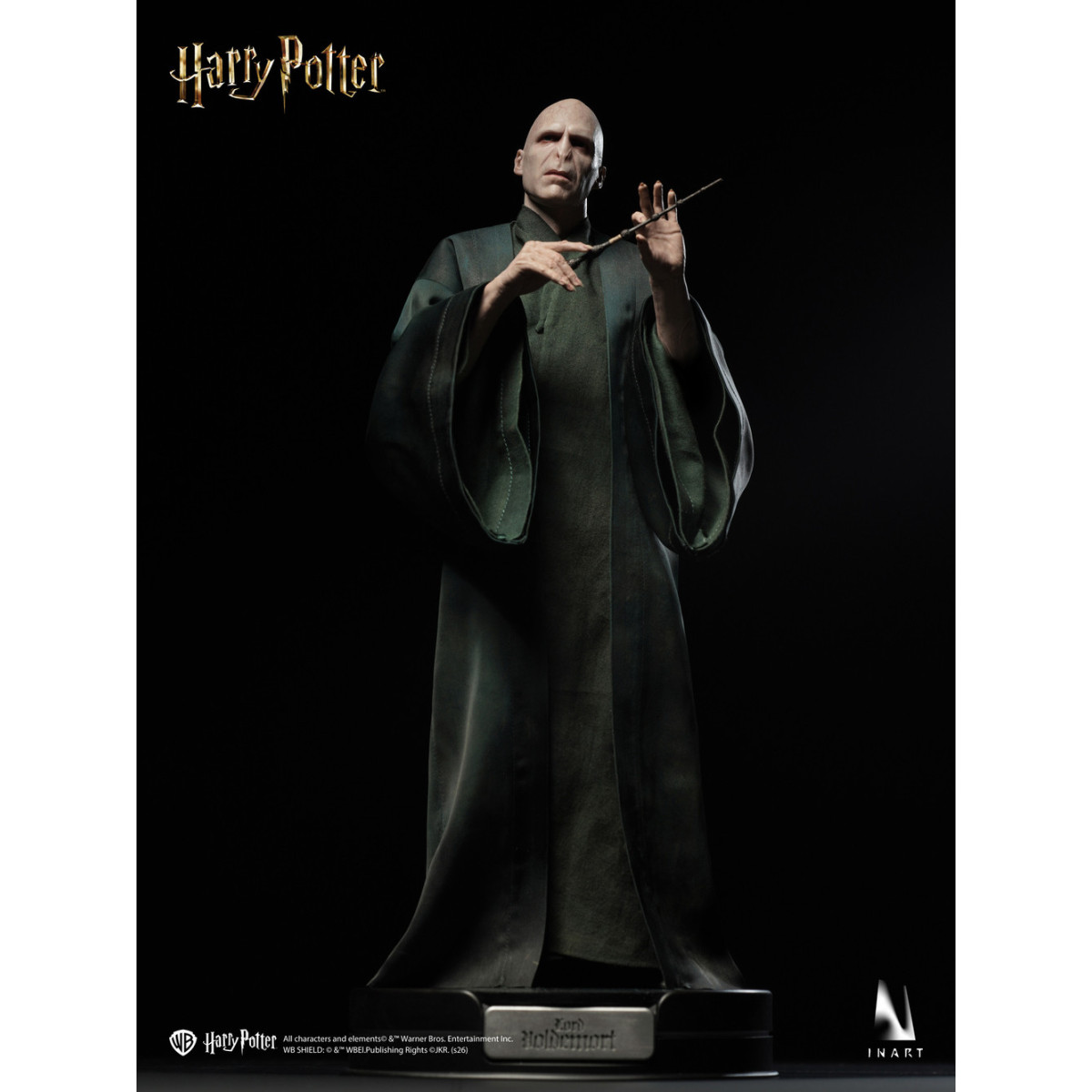 INART - Harry Potter y las Reliquias de la Muerte - Figura coleccionable de Voldemort, versión Deluxe, escala 1/6