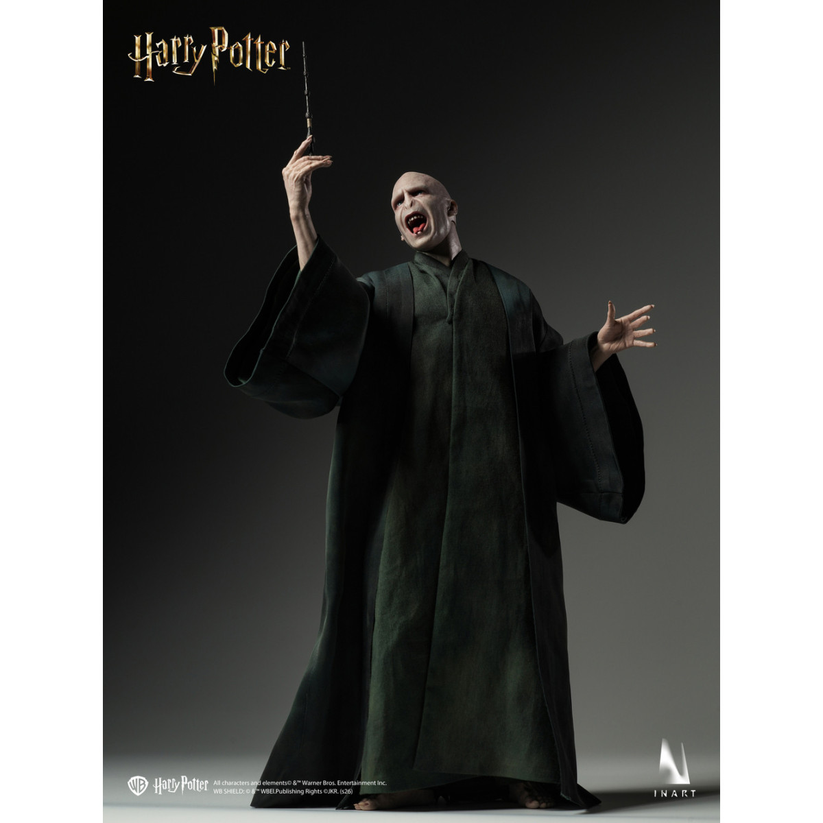INART - Harry Potter y las Reliquias de la Muerte - Figura coleccionable de Voldemort, versión Deluxe, escala 1/6