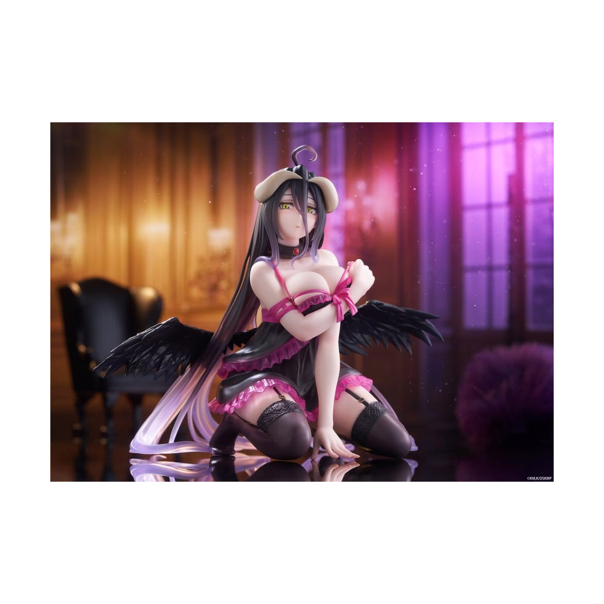 Taito - Figura de escritorio de Albedo (versión en camisón) - Overlord