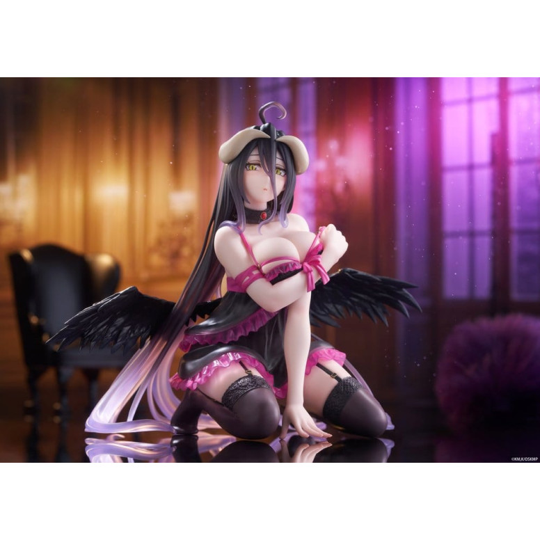 Taito - Figura de escritorio de Albedo (versión en camisón) - Overlord