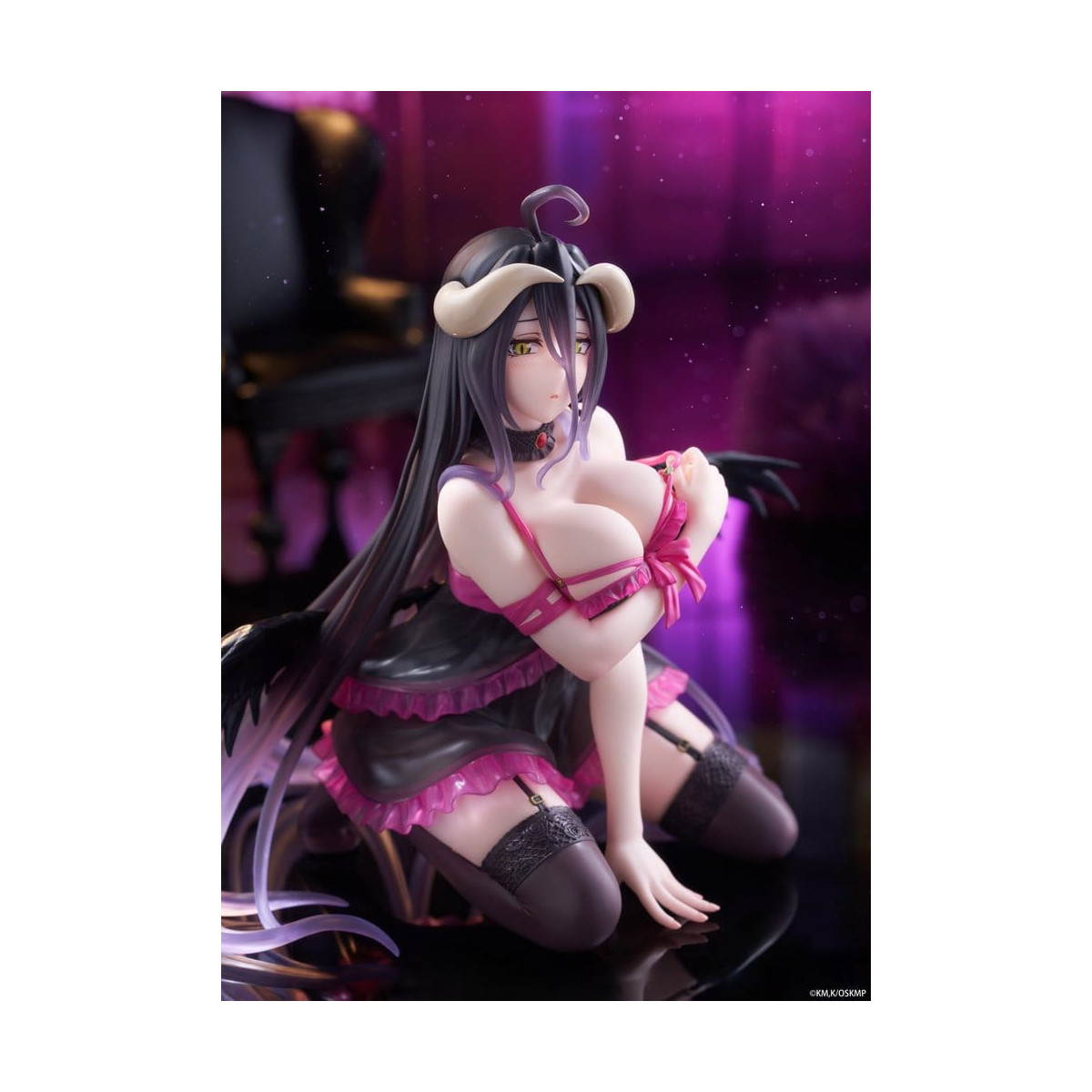 Taito - Figura de escritorio de Albedo (versión en camisón) - Overlord