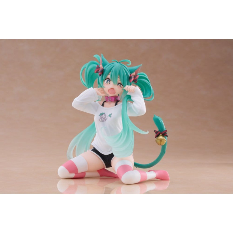 Taito - Camiseta «Desktop Cute Figure Hatsune Miku Cat Ear», versión