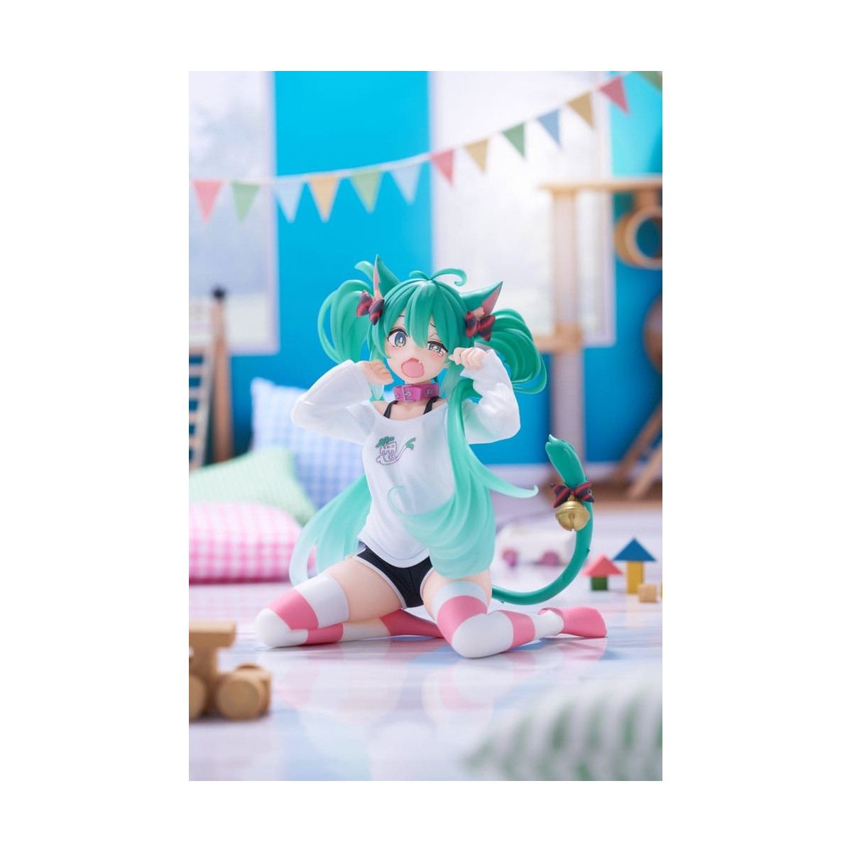 Taito - Camiseta «Desktop Cute Figure Hatsune Miku Cat Ear», versión