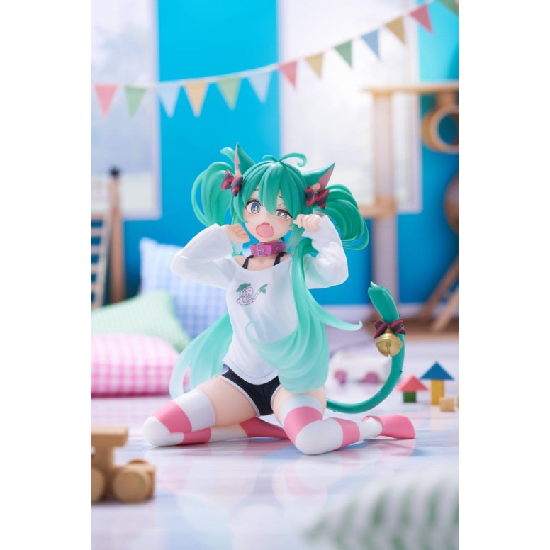 Taito - Camiseta «Desktop Cute Figure Hatsune Miku Cat Ear», versión